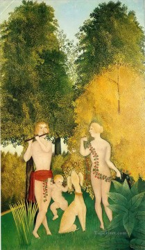 Enrique Rousseau Painting - el cuarteto feliz 1902 Henri Rousseau Postimpresionismo Primitivismo ingenuo
